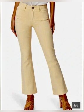 Paige Claudine Yellow Jeans Ankle Boot Pants